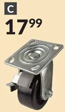 Princess Auto 4 in. phenolic casters - swivel with brake offer