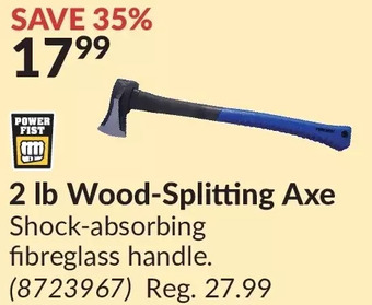 Princess Auto 2 lb wood-splitting axe offer