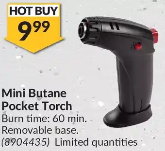 Princess Auto Power fist mini butane pocket torch offer