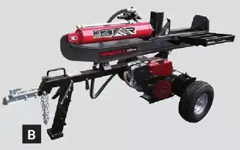 Princess Auto Red rock gas-powered log splitters 32 ton offer