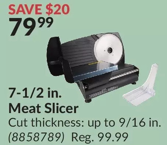 Princess Auto 7-1/2 in. meat slicer offer