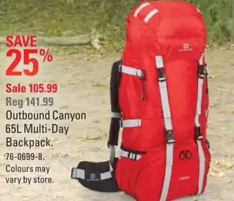 Canadian Tire Outbound Canyon offer