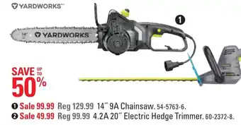Canadian Tire 14" 9A Chainsaw offer
