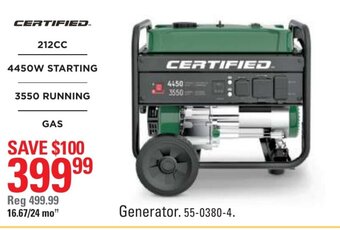 Canadian Tire Generator offer