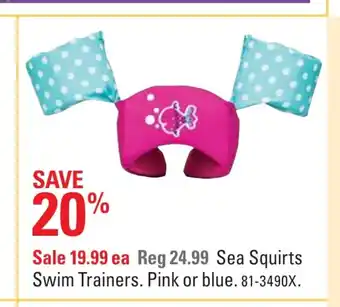 Canadian Tire Sea Squirts Swim Traniers offer
