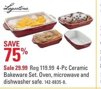 Canadian Tire 4-Pc Ceramic Bakeware Set. Oven, Microwave And Dishwasher Safe offer