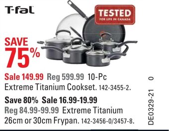 Canadian Tire 10-Pc Extreme Titanium Cookset offer