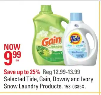 Canadian Tire Selected Tide,Gain,Downy And Ivory Snow Laundry Products offer
