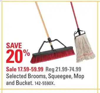 Canadian Tire SelectedBrooms,Squeegee, Mop And Bucket offer