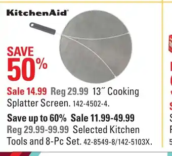 Canadian Tire 13" Cooking Splatter Screen offer