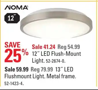 Canadian Tire 12" LED Flush-Mount Light offer