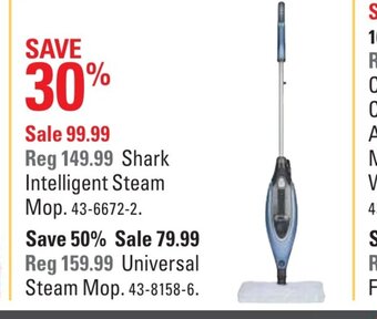 Canadian Tire Shark Intelligent Steam Mop offer