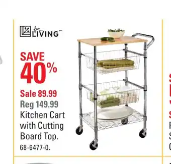 Canadian Tire Kitchen Cart With Cutting Board Top offer