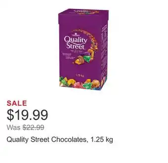 Costco Quality street chocolates, 1.25 kg offer