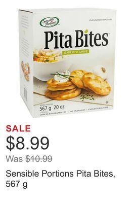 Costco Sensible portions pita bites, 567 g offer