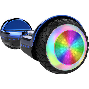 Best Buy Gyrocopters pro 6.0 all-terrain electric hoverboard with bluetooth speaker & led wheels - chrome blue offer