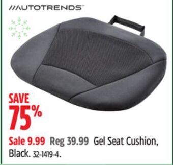 Canadian Tire Autotrends gel seat cushion, black offer
