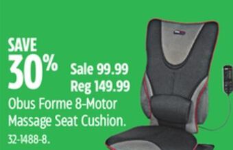 Canadian Tire Obus forme 8-motor massage seat cushion offer