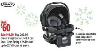 Canadian Tire Graco snugride 35 lite lx car seat offer