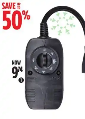 Canadian Tire Noma outdoor photocell timer with countdown offer