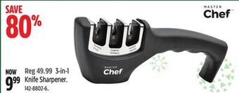 Canadian Tire Master chef 3-in-1 knife sharpener offer