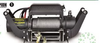 Canadian Tire Champion power equipment 11,000-lb truck winch with speed mount offer