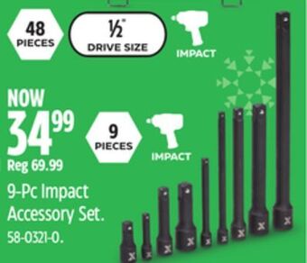 Canadian Tire 9-pc impact accessory set offer