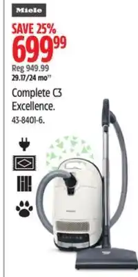 Canadian Tire Miele complete c3 excellence multi-floor canister vacuum cleaner offer