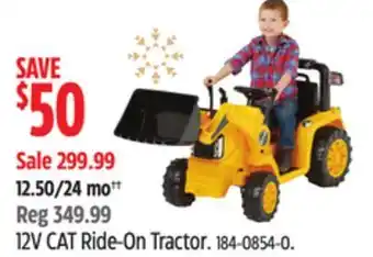 Canadian Tire 12v cat ride-on tractor offer