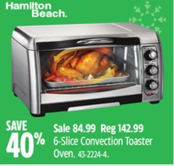 Canadian Tire 6-slice convection toaster oven offer
