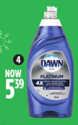 Canadian Tire Dawn ultra platinum dishwashing liquid, 825ml offer