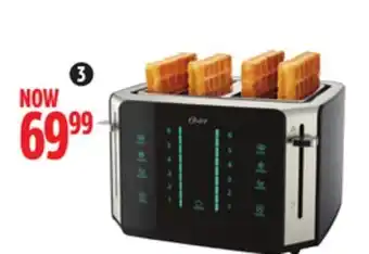 Canadian Tire Oster 4-slice touchscreen toaster with easy touch technology offer