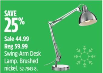 Canadian Tire Swing-arm desk lamp. offer