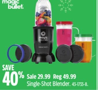Canadian Tire Magic bullet single-shot blender offer