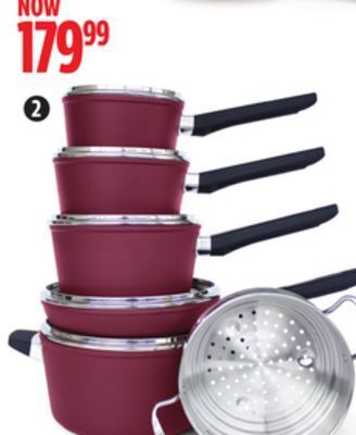 Canadian Tire Paderno 11-pc forged non-stick cookset offer