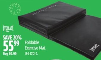 Canadian Tire Everlast foldable exercise mat offer