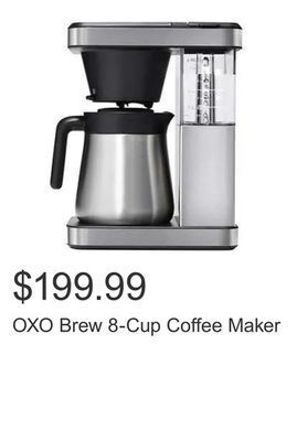 Costco Oxo brew 8-cup coffee maker offer