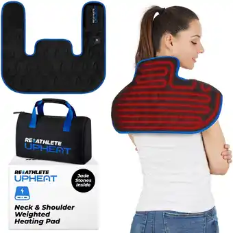 Best Buy Upheat: reathlete shoulders & neck heating pad | wireless, portable weighted heating pad w/ 21 jade stones for deep effect | offer