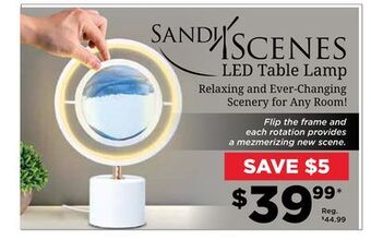 Showcase Sandi scenes led table lamp offer