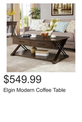 Costco Elgin modern coffee table offer