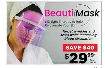 Showcase Beautimask led light therapy face mask -7 colors offer