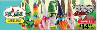 Showcase Pocket-sized plush gnome offer