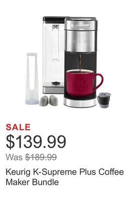 Costco Keurig k-supreme plus coffee maker bundle offer