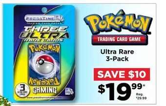 Showcase Pokémon ultra rare 3-pack offer