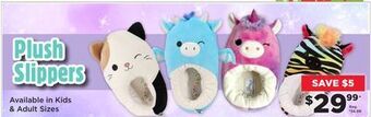 Showcase Plush slippers offer