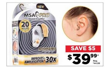 Showcase Msa pro 30x sound amplifier offer