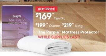 Sleep Country The purple mattress protector offer