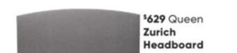 Sleep Country Zurich headboard offer