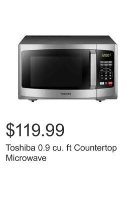 Costco Toshiba 0.9 cu. ft countertop microwave offer