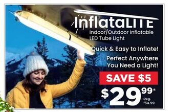 Showcase Inflatalite indoor/outdoor inflatable led tube light offer